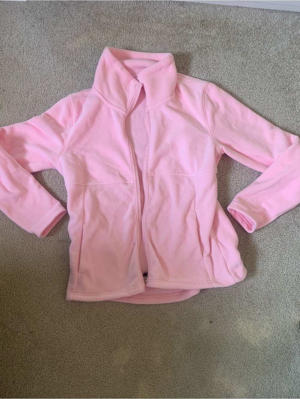 Pink fleece zip up